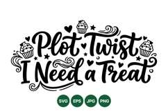 Hand Drawn Treat Quote SVG Cut File Design Product Image 1