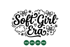 Hand Drawn Soft Girl Era Vector Design Product Image 1