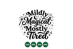 Hand Lettered Magical Quote Svg Design With Stars Product Image 1