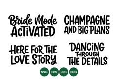 Hand Lettered Wedding Quotes Svg Designs For Party Decor Product Image 1