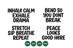 Hand Lettered Inspirational Quote SVG Design Files Product Image 1