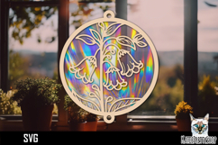 Suncatcher Car Charm SVG, Hanging Ornament SVG Product Image 1