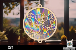 Suncatcher Car Charm SVG, Hanging Ornament SVG Product Image 1
