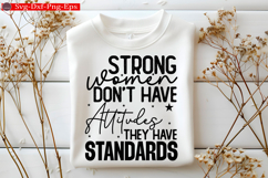 Strong Woman SVG Girl Power, Motivational Tshirt Product Image 3
