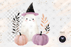 Halloween Ghost Pumpkin PNG Product Image 1