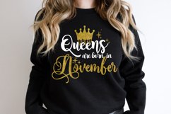 Queen are born in November svg|November|Leopard Birthday Product Image 2