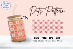 Dots Pattern | 16oz Libbey Glass Can Wrap Cut file Product Image 1