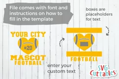 Football SVG | Football Template 0010 | Shirt Design Product Image 5
