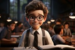 3D Character Child Boy Teacher with relevant environment Product Image 1