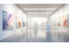 gallery blurred white modern interior Product Image 1