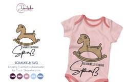 Schaukeln macht Spaß SVG | Schaukelpferd SVG Product Image 1