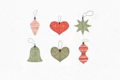 Vintage Christmas clipart | Cozy Holiday clipart ornaments Product Image 3