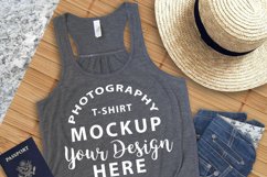 Bella Canvas 8800 tank top mockup dark grey heather Product Image 2