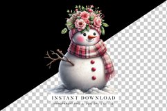 Snowman Clipart Watercolor Transparent PNG Product Image 2