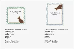 Dog Silhouette Picture Frames - 4 x 4 and 5 x 7 Hoops Product Image 3