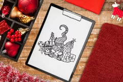 Gnome SVG | Christmas Gnome with Gifts and Christmas Tree Product Image 8
