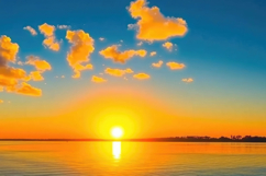Serene Sunset Reflection Lake Background Product Image 1