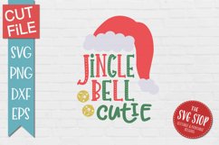 Jingle Bell Cutie | Ladies Christmas T-shirt SVG Product Image 1