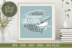 fathers day svg, dad svg, worlds greatest dad ofishally svg Product Image 2