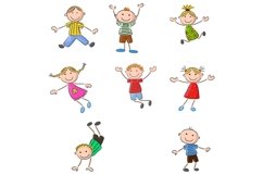 Set of Twenty-six Cartoon Little Kids Character Product Image 3