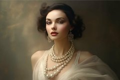 Vintage elegance: portrait of a sophisticated lady Product Image 1