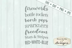 Fireworks Bottle Rockets Bomb Pops Patriotic 4th of July SVG Product Image 2