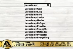 Jesus SVG PNG EPS DXF File BIBLE SVG Cross SVG GOD SVG Product Image 7