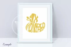 Six Months Old SVG yellow baby duck lettering design Product Image 3
