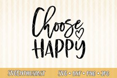 Choose happy SVG cut file Product Image 1