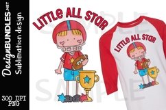 Little All Star Sublimation Design Product Image 1