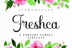 Freshca - Classic Upright Script Font Product Image 1
