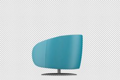 Isometric Arm Chair 3D isolated render Product Image 1