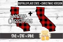 California - Buffalo Plaid State - SVG PNG DXF Cut Files Product Image 2