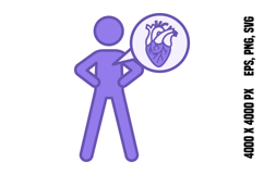 Colored Organ Icon Product Image 1