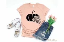 Pumpkin svg, Floral pumpkin svg, Thanksgiving svg cut file Product Image 3