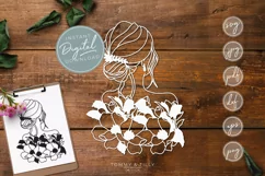 Pretty Bride 1 - SVG EPS DXF PNG PDF JPG Product Image 1