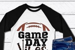 Game day vibes Football watercolor sublimation design Product Image 2