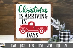 Christmas Countdown SVG Cut File - Christmas Truck SVG Product Image 1