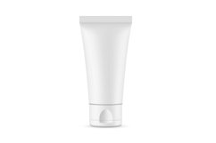 Blank small cosmetic tube mockup isolated Product Image 1