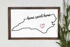 North Carolina Home Sweet Home SVG | State Pride SVG Product Image 4