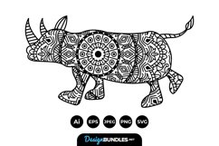 Rhino Mandalas Product Image 1