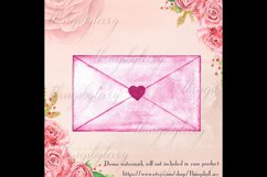100 Watercolor Love Wedding Letter Envelope Clip Arts Product Image 3