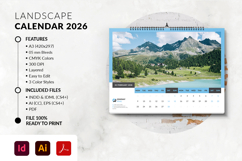 A3 2026 Landscape Calendar Template