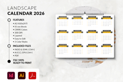 A3 2026 Landscape Calendar Template
