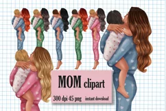 Mom clipart, Mother's Day Clipart, Parents clipart Product Image 1