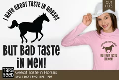 Great Taste in Horses - Horse SVG and Cut Files for Crafters Product Image 1