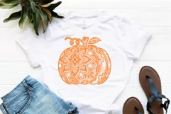 Pumpkin Mandala Svg, Pumpkin Svg, Mandala Svg, Pumpkin Dxf Product Image 2