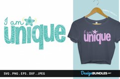 I am Unique - svg cut file, printable Product Image 2