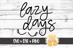 Lazy Days - Toddler SVG PNG DXF Cut Files Product Image 2