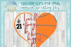 Always Biggest Fan Basketball Sports Quote SVG Product Image 4